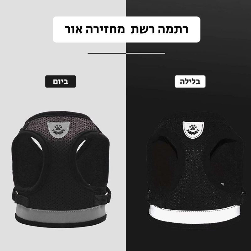 ®PET HARNESS | רתמת רשת עם רצועה - לכלבים קטנים