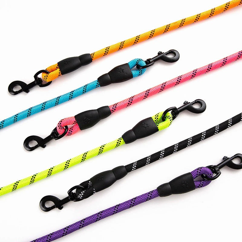 ®D-LEASH PRO | רצועה לכלבים חזקה ומחזירה אור  (1.5 מטר)